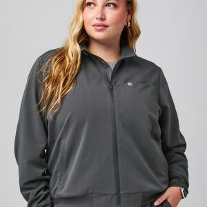 Fabletics Dark Gray Daily Scrub Jacket